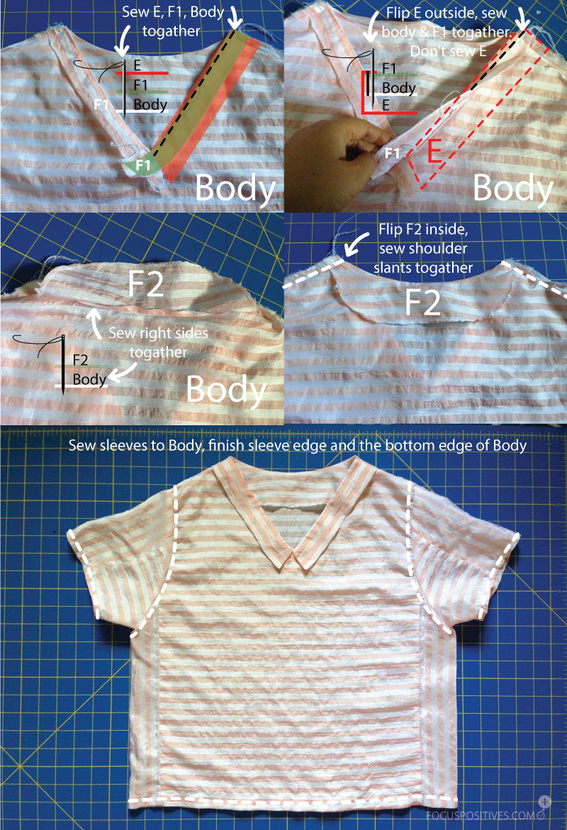 Scrap fabric challenge: DIY vintage summer top